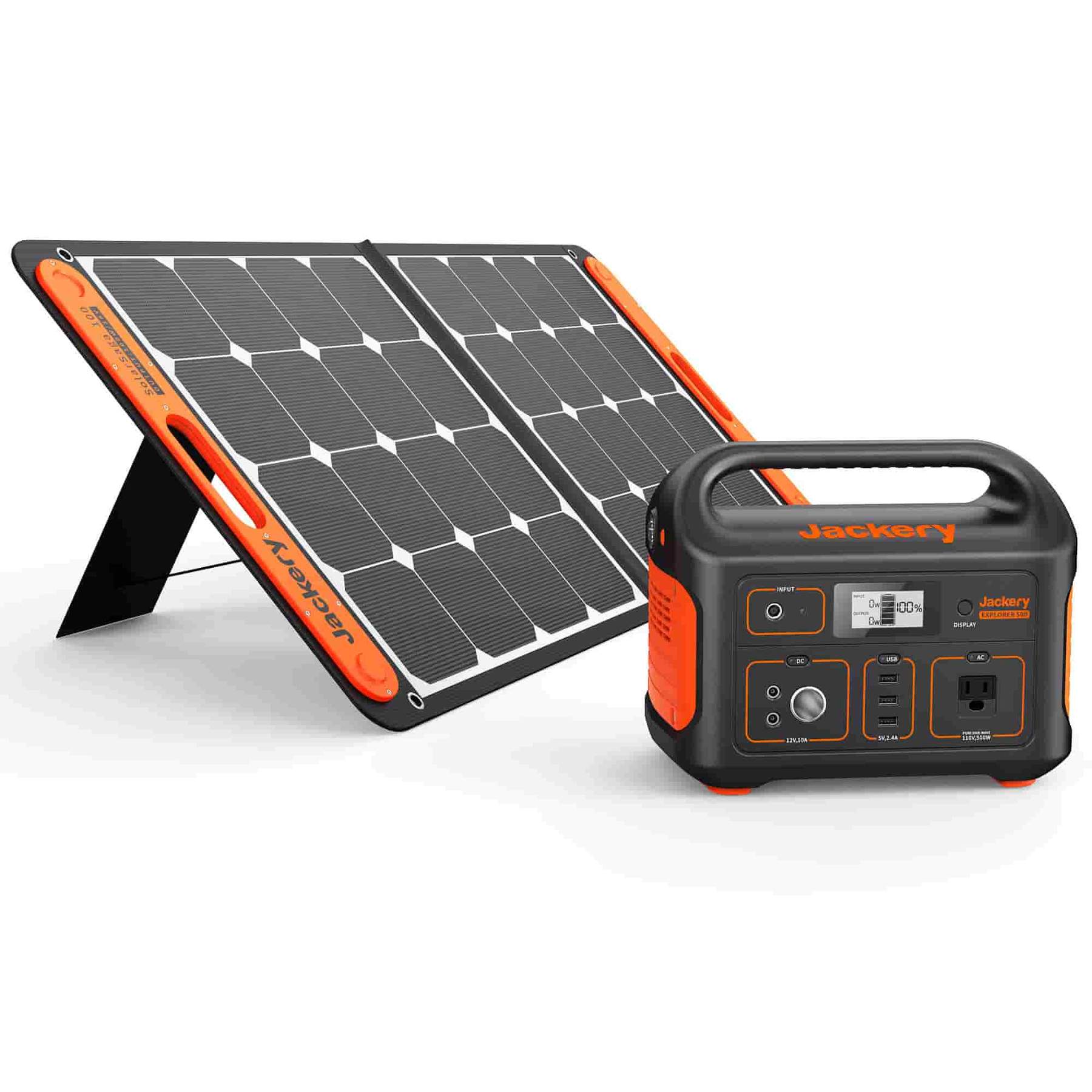 Jackery Explorer 500 1x Solarsaga 100w Jackery Sk